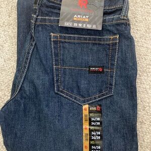 Men’s Ariat Work FR Jeans 34x38 M5 Straight Fit, Straight Leg